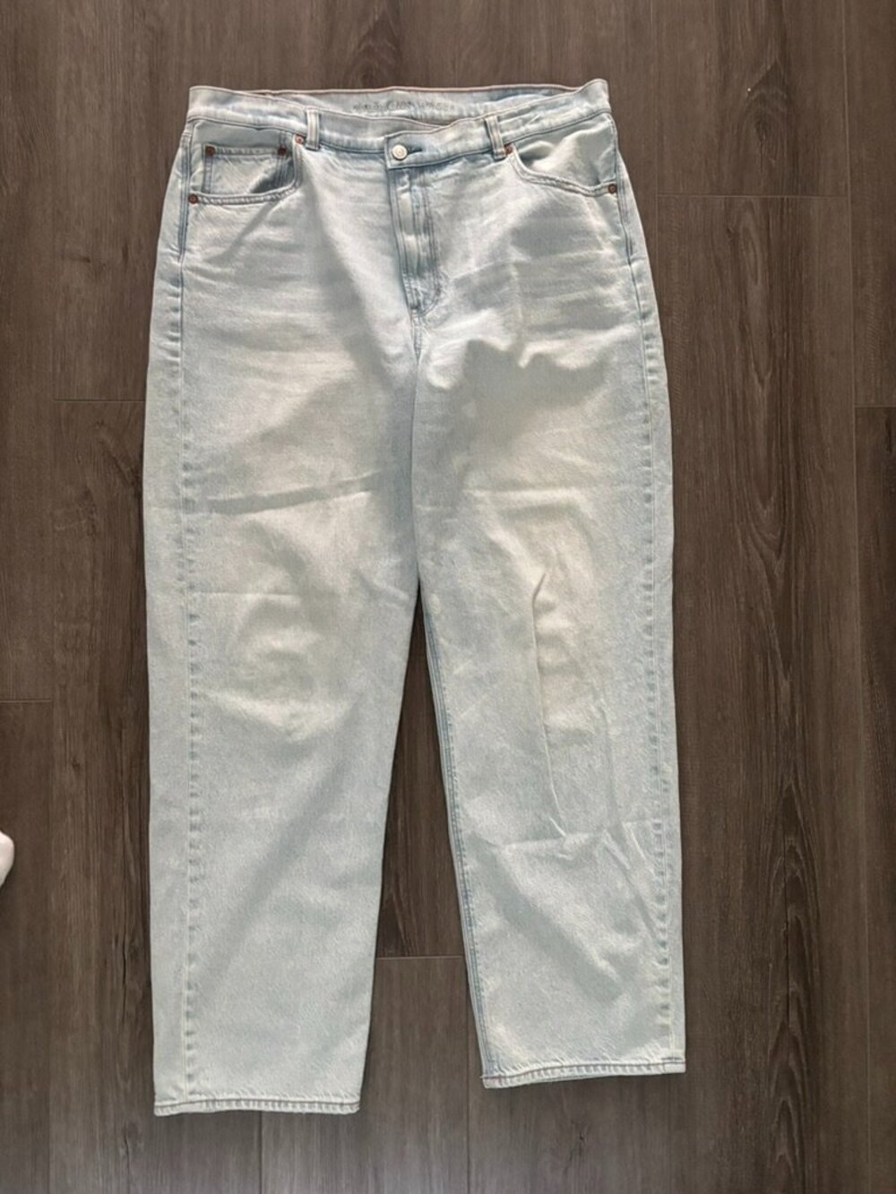 US18 Light Blue AE Wide Leg Jeans